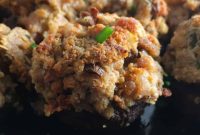 Air Fryer Sausage Stuffed Portobellos