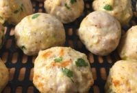 Air Fryer Keto Turkey Meatballs without Breadcrumbs