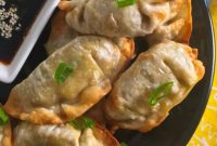 Air Fryer Frozen Dumplings Gyoza and Wontons