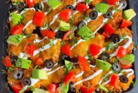 Air Fryer Bell Pepper Nacho Boats