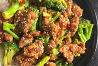 Air Fried Trader Joes Beef and Broccoli