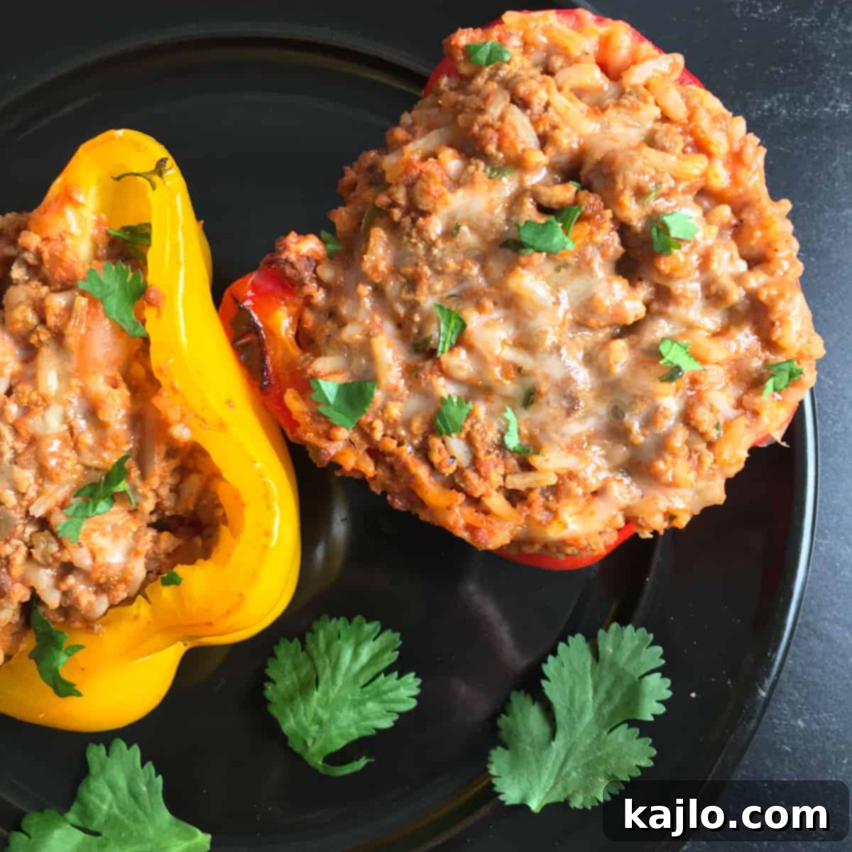 Kirkland Signature Stuffed Peppers Air Fryer and Oven Recipe 1 featured 23671