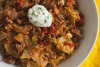 Easy Keto Unstuffed Cabbage Skillet