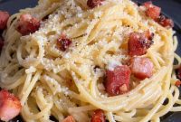 Crispy Pork Belly Carbonara