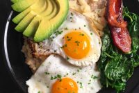 Savory Bacon Egg and Cheese Oatmeal