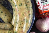 Homemade Chicken Feta Sausage