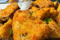 Crispy Air Fryer Breaded Mushrooms
