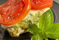 Keto Air Fryer Caprese Pesto Chicken