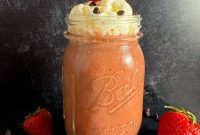 Decadent Strawberry Banana Chocolate Smoothie