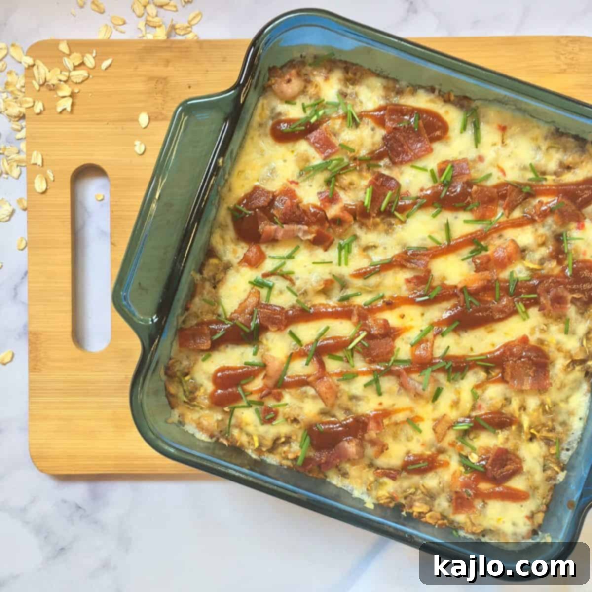 Hearty Savory Baked Oats with Meat 1 featured 7022