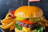 Air Fryer Juicy Lucy Burgers with a Melty Core