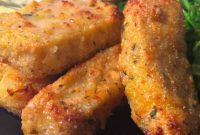 Crispy Air Fried Fish Sticks Recipe with Calorie Information