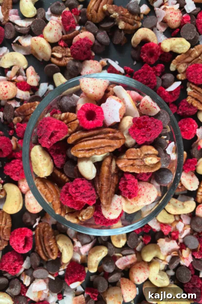 Easy keto snack with colorful freeze-dried berries