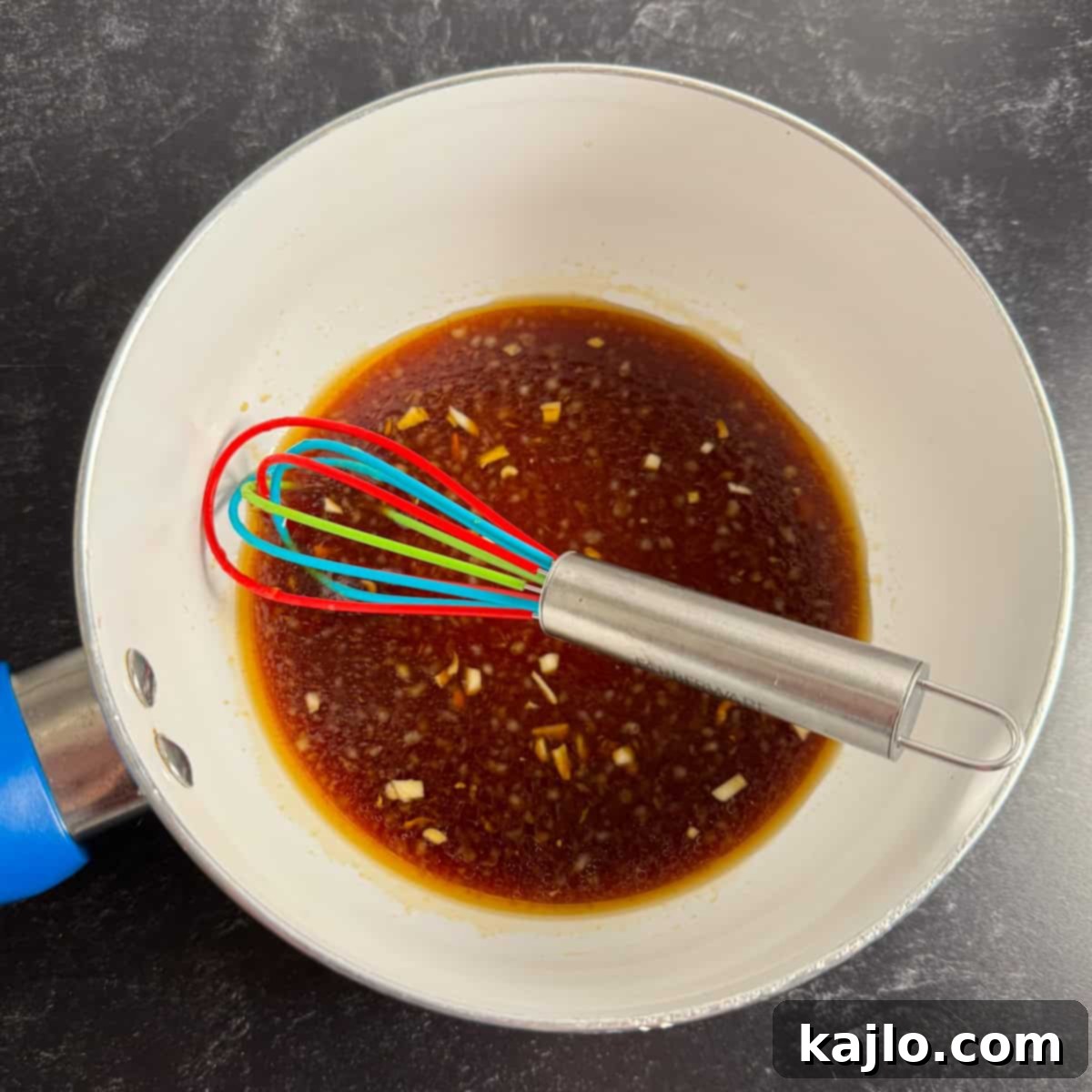 Skinny Teriyaki Sauce Recipe 5 Cooking low sugar teriyaki sauce on the stove