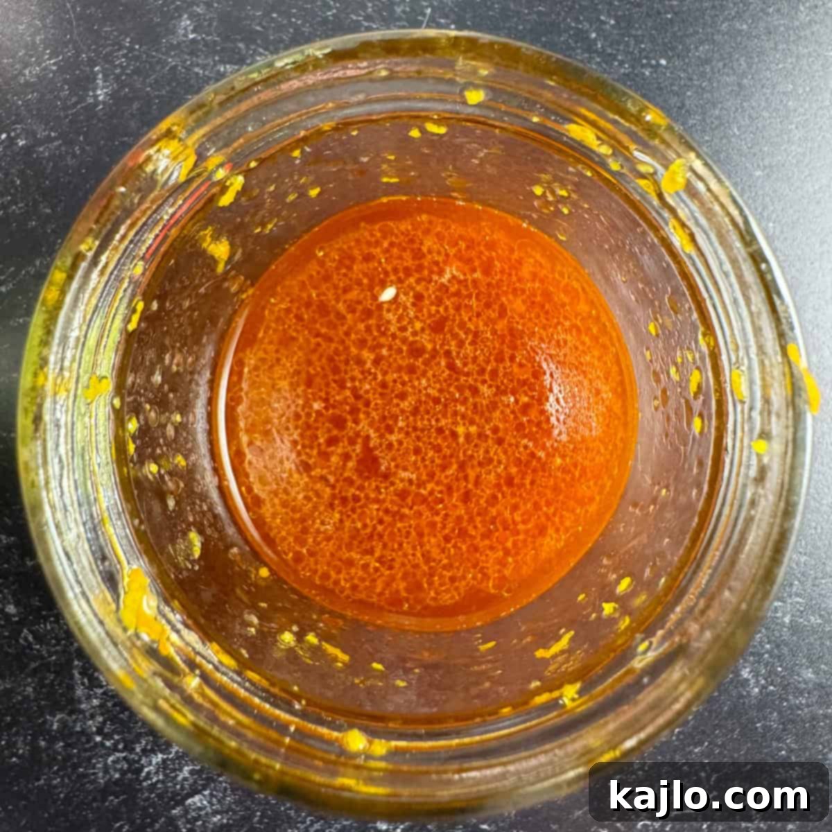 Homemade citrus sesame dressing for salmon salad
