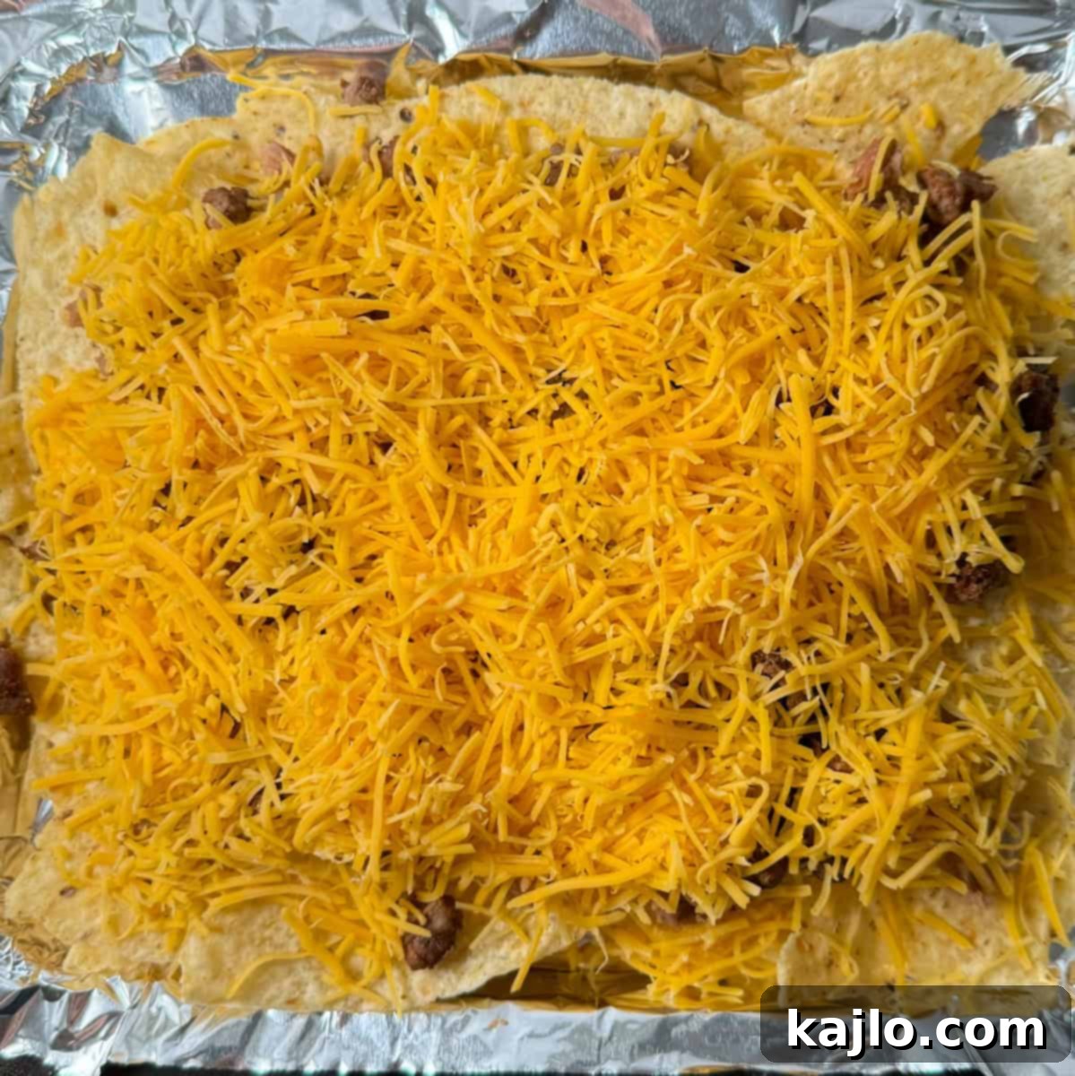 Loaded Air Fryer Beef and Bean Nachos 6 air fryer nachos recipe