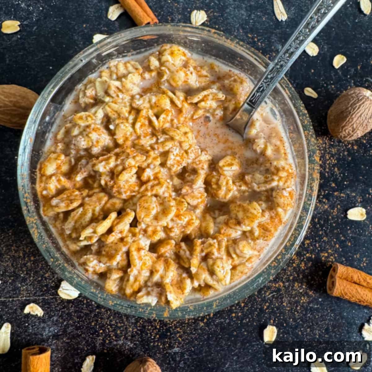 overnight oats cinnamon spice