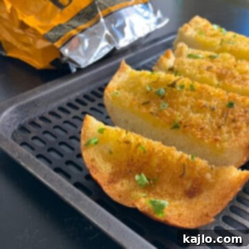 Air Fryer Foil Pack Garlic Bread 8 Garlic bread air fryer not frozen - a perfect crispy slice.