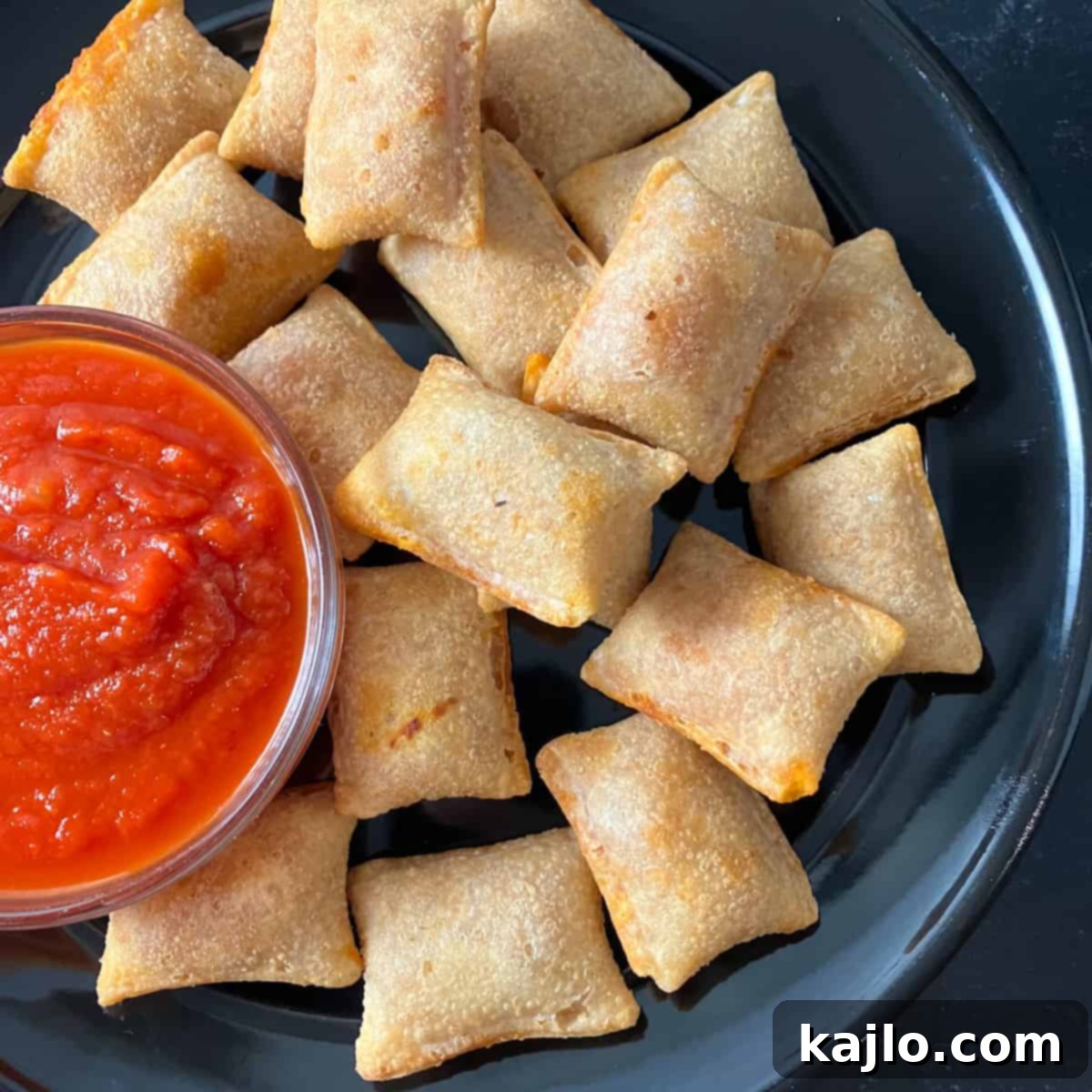 Crispy Air Fryer Totinos Pizza Rolls 4 pizza rolls in ninja foodi