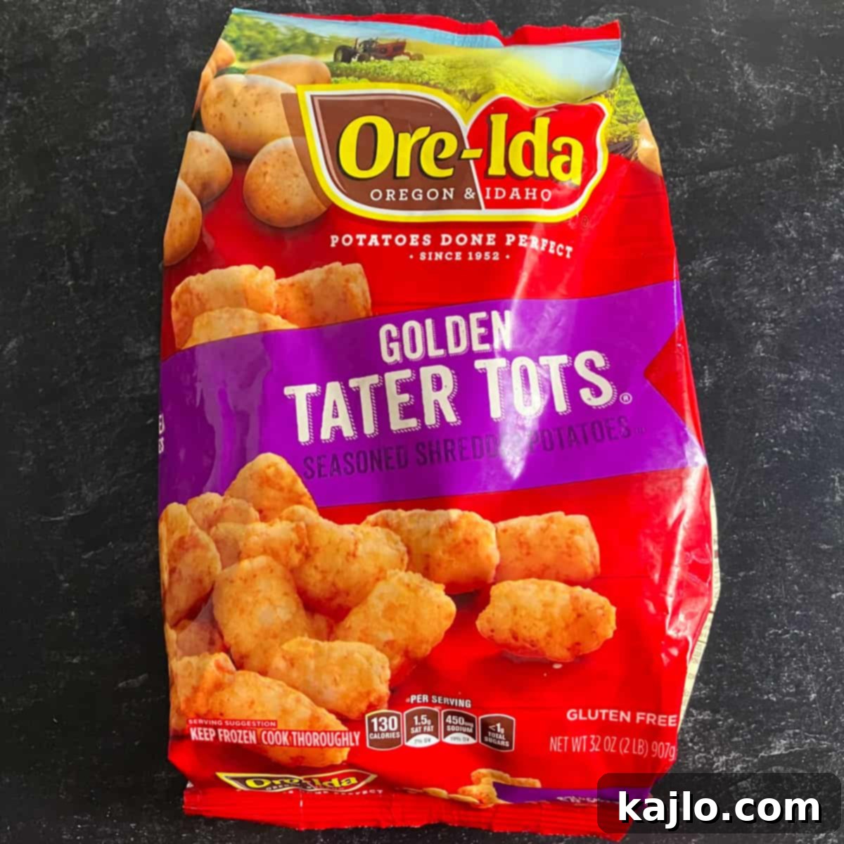 Ore Ida Tater Tots and Frozen Potatoes Air Fryer Recipe: Crispy Perfection 3 A bag of Ore-Ida Tater Tots ready for the air fryer