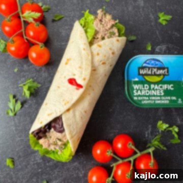 Delicious Keto Low Carb Sardine Wraps 8 sardine salad wrap