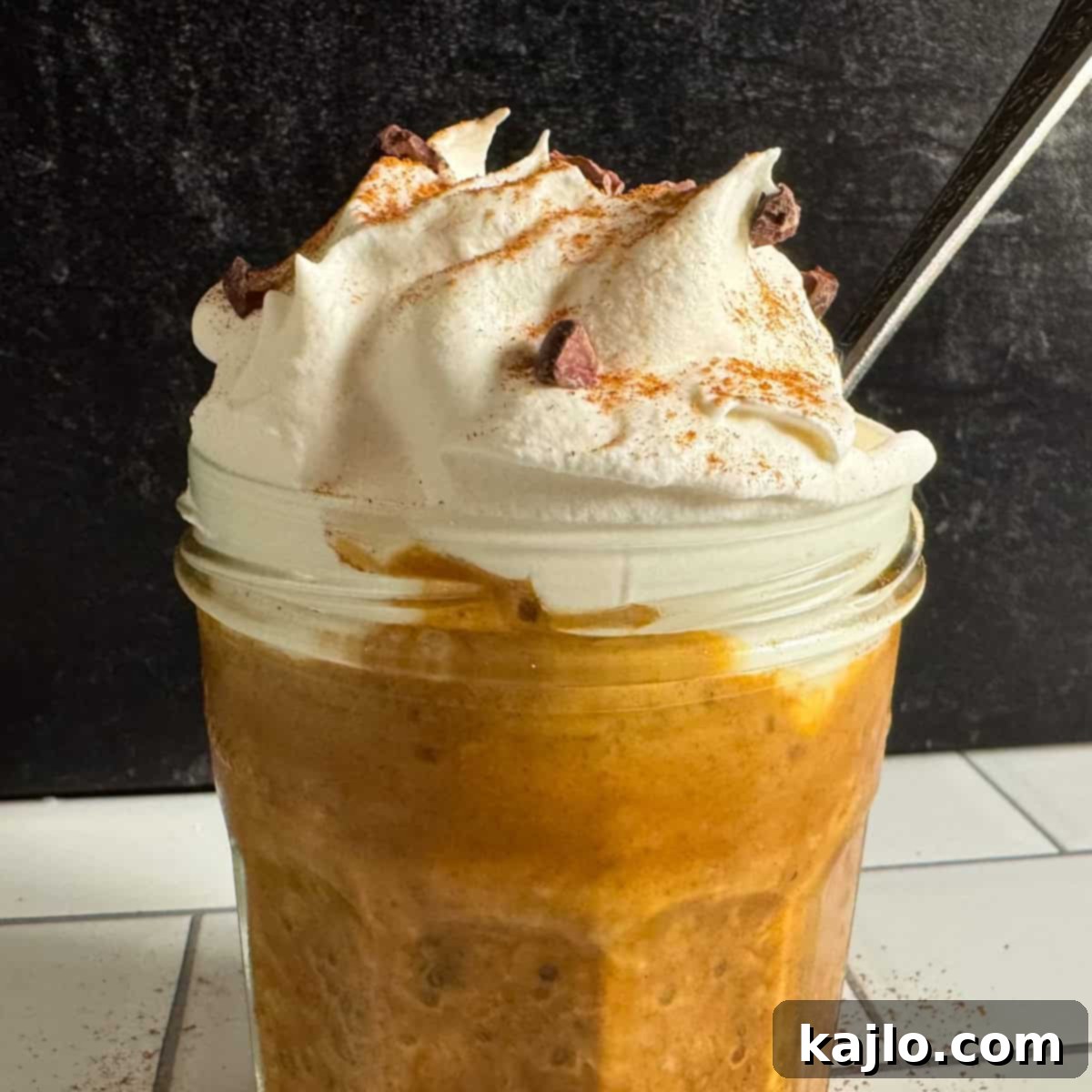 Cozy Pumpkin Spice Latte Overnight Oats 2 Delicious and healthy pumpkin spice latte overnight oats