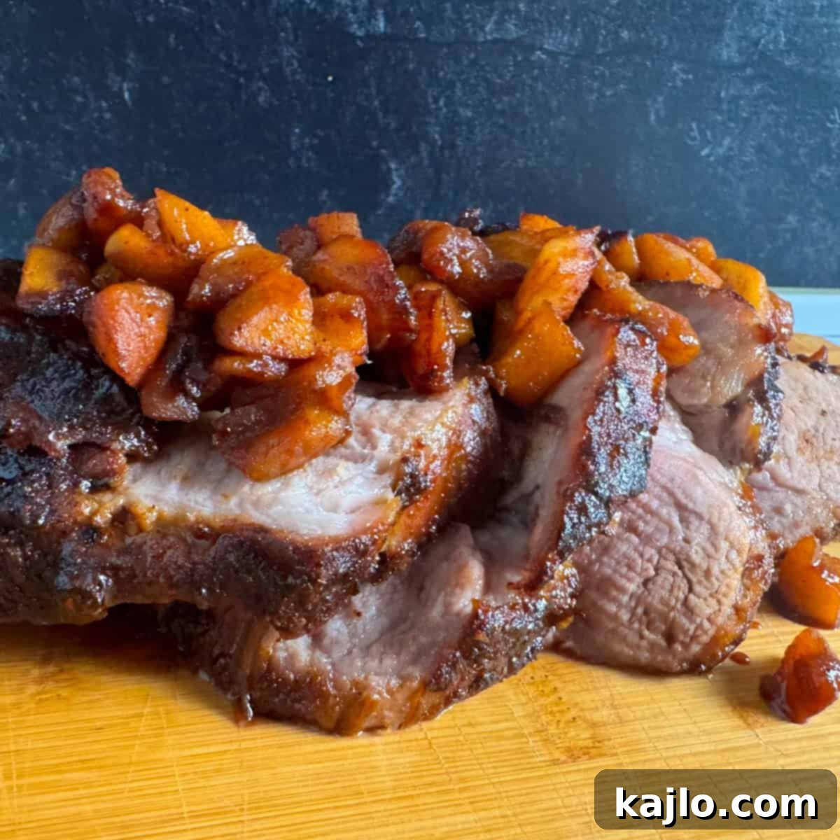 sliced air fryer pork roast