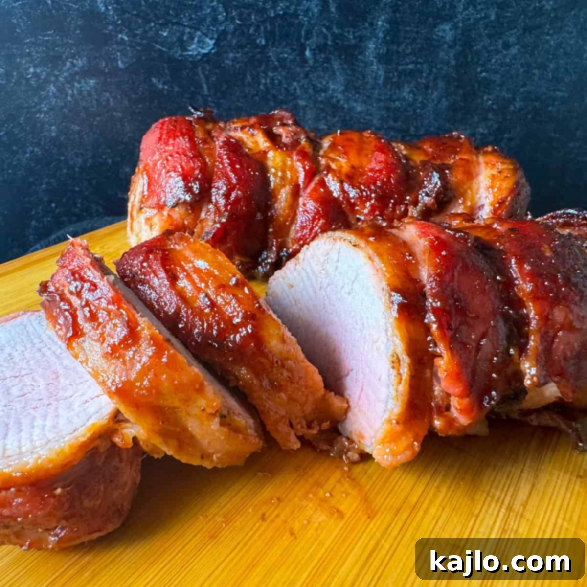 Perfect Air Fryer Bacon Wrapped Pork Tenderloin 12 air fry bacon wrapped pork tenderloin
