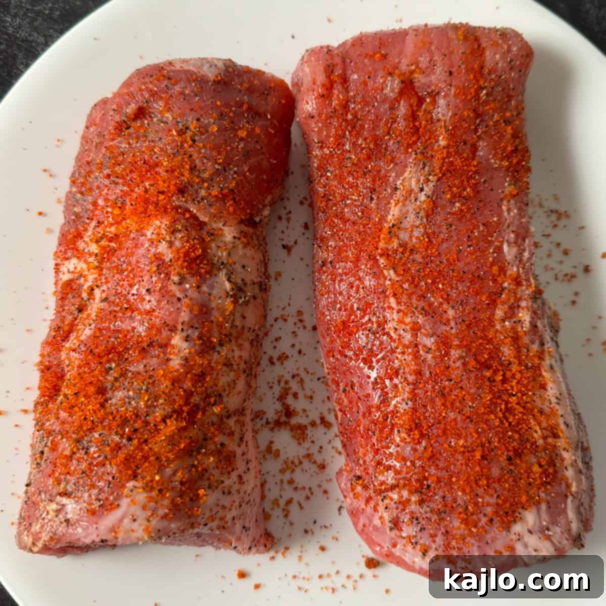 Perfect Air Fryer Bacon Wrapped Pork Tenderloin 4 bacon wrapped pork tenderloin air fryer recipe