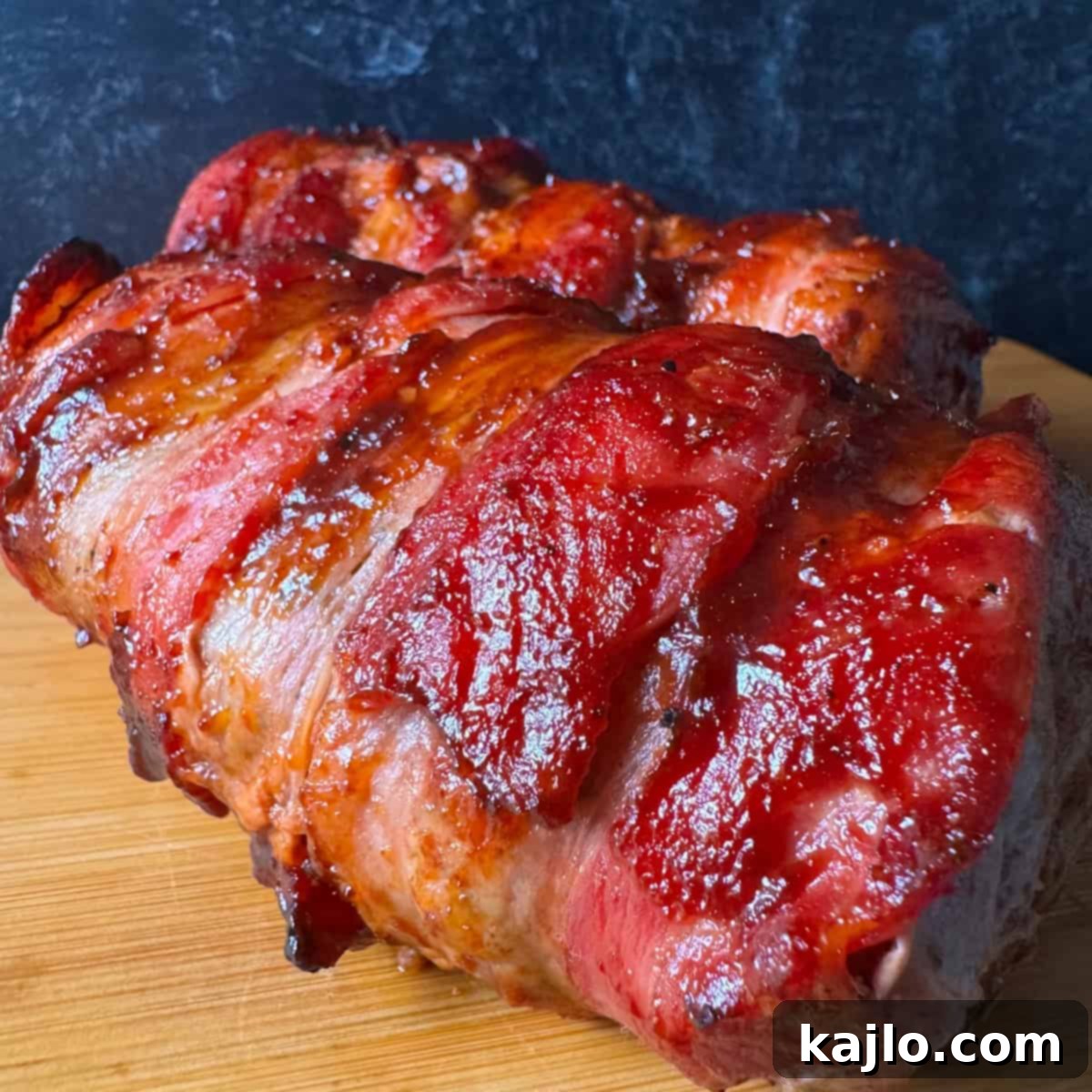 Perfect Air Fryer Bacon Wrapped Pork Tenderloin 9 air fryer bacon wrapped pork loin