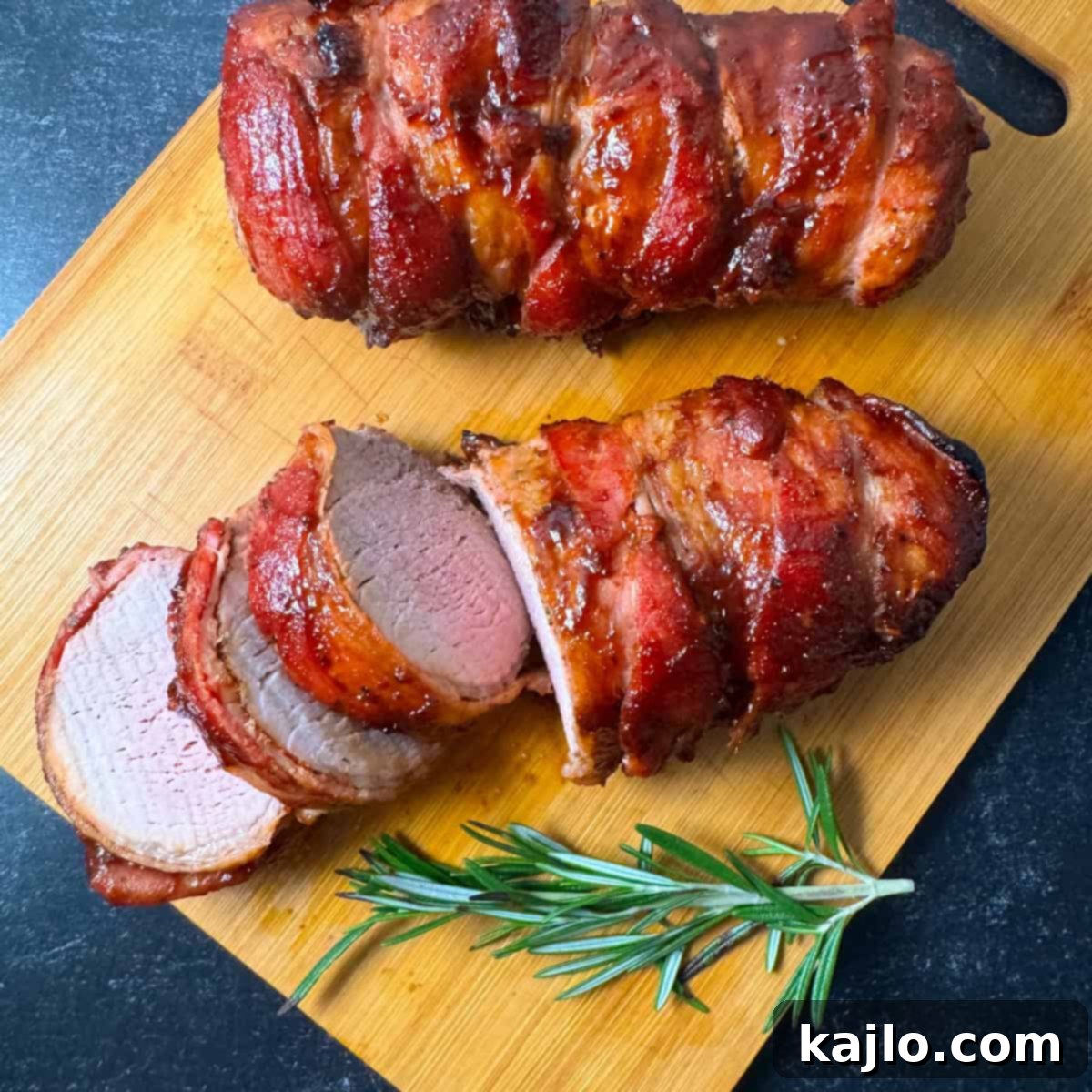 Perfect Air Fryer Bacon Wrapped Pork Tenderloin 10 air fryer bacon wrapped pork tenderloin