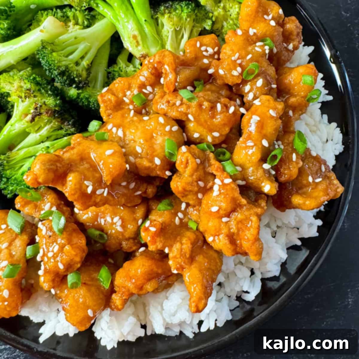 Crispy Air Fryer Trader Joe's Orange Chicken Trader Joe's Orange Chicken cooked in an air fryer, golden and crispy.