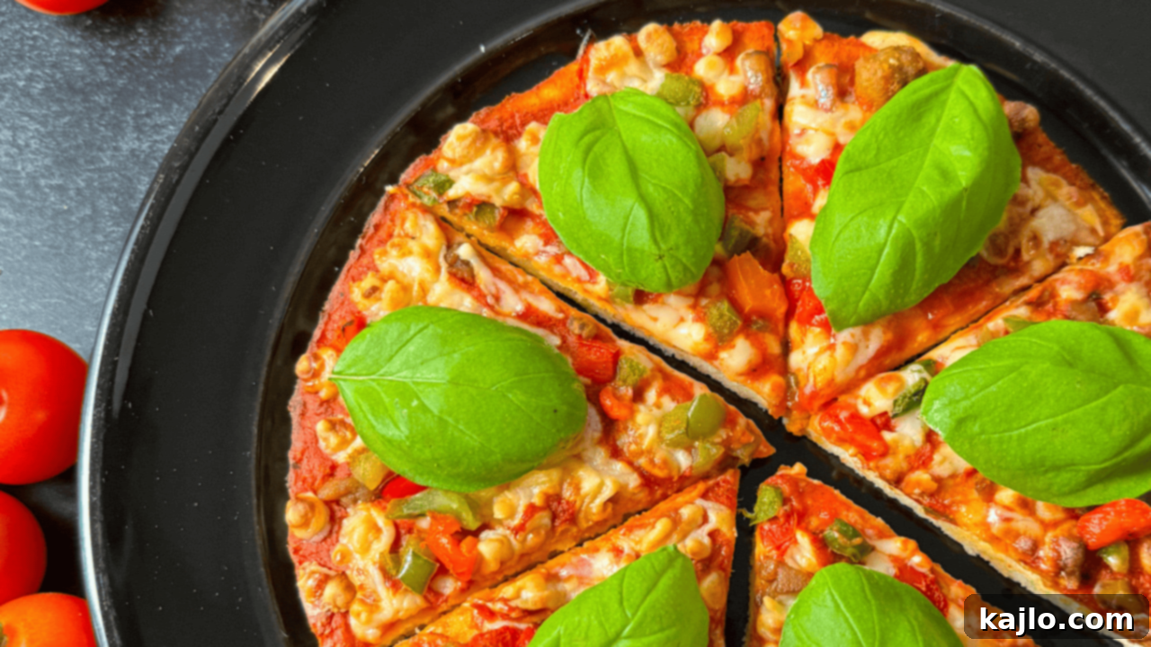 Celeste mini pizza cooked quickly in the air fryer for an easy snack or meal.
