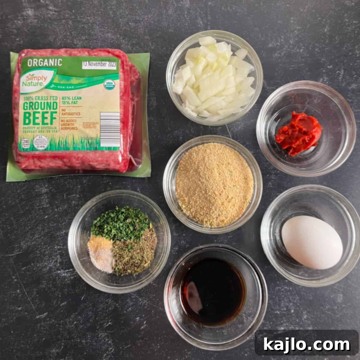air fryer meatloaf ingredients