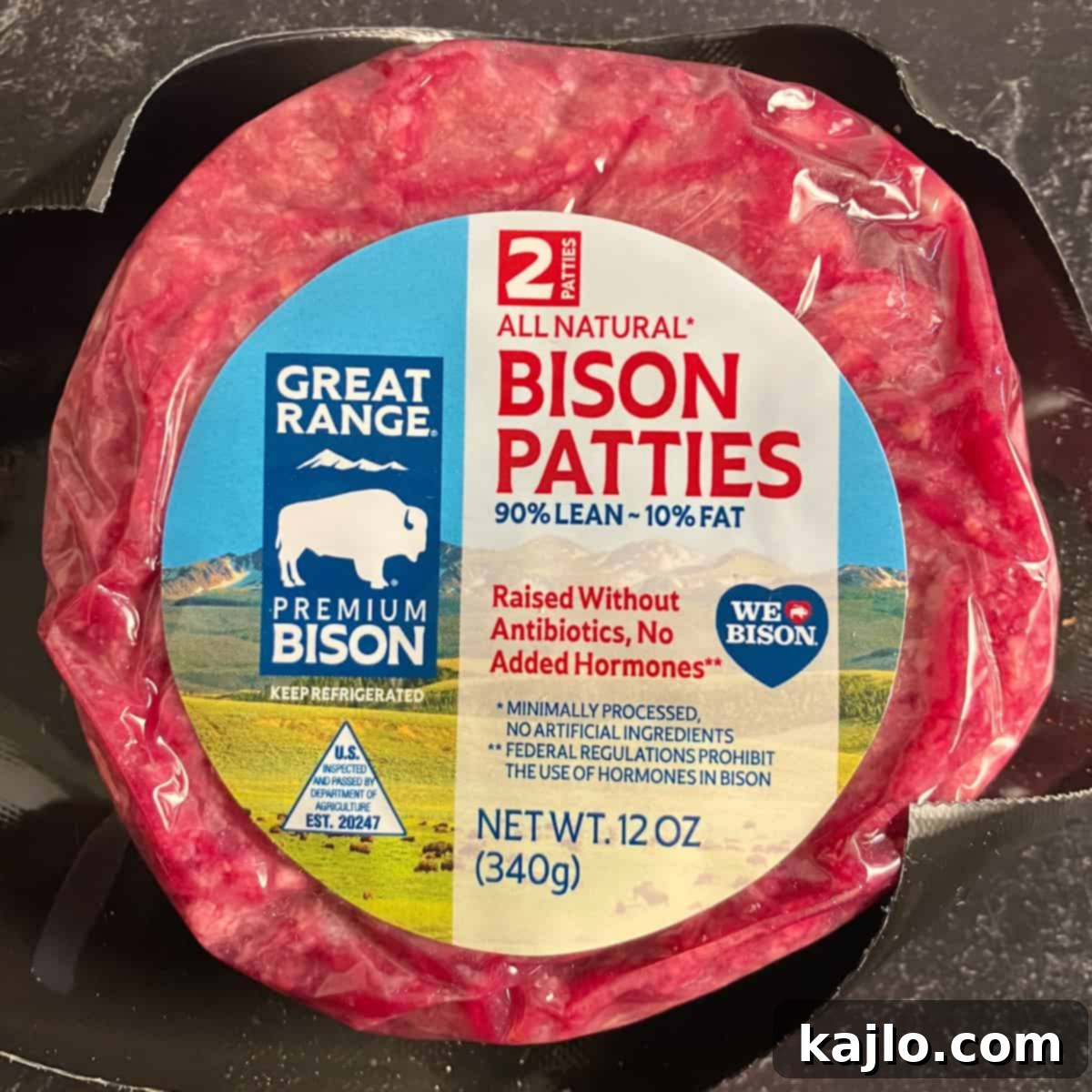 Air Fryer Bison Burgers Great for Beef Patties 3 bison patties
