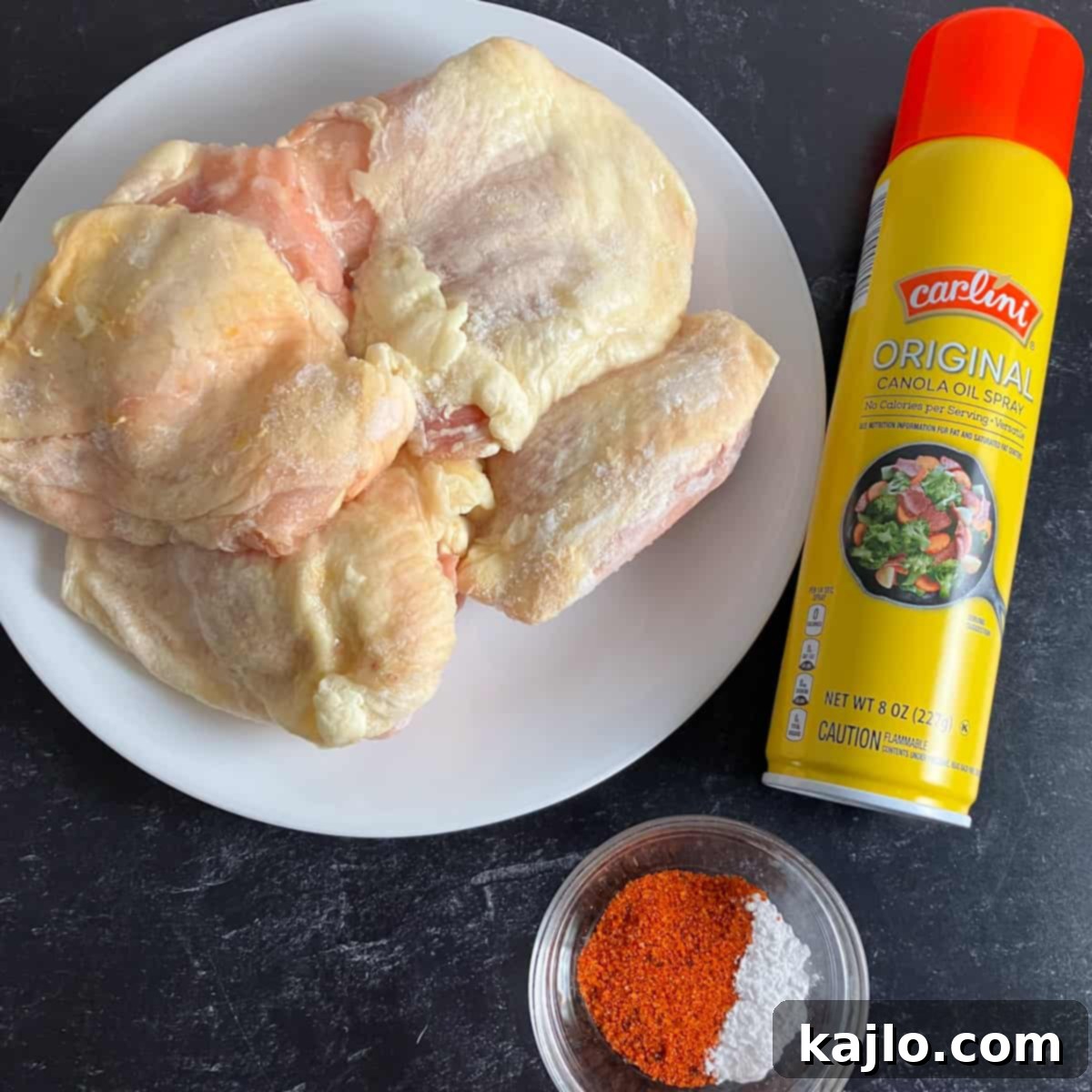 Air Fryer Frozen Chicken Thighs Ingredients
