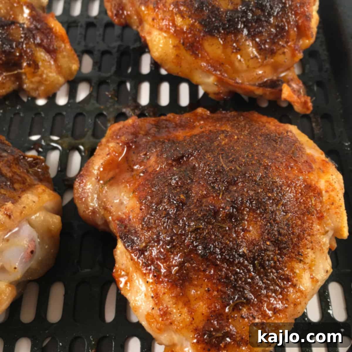 Air Fryer Frozen Chicken Thighs Ready to Serve