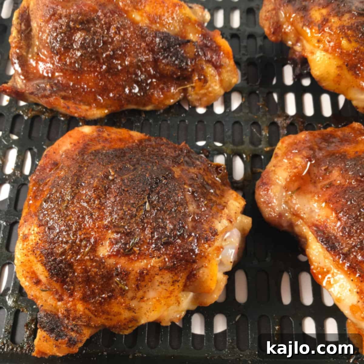 Seasoned Air Fry Frozen Chicken Thighs