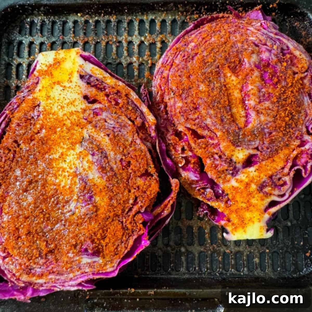 red cabbage steaks air fryer