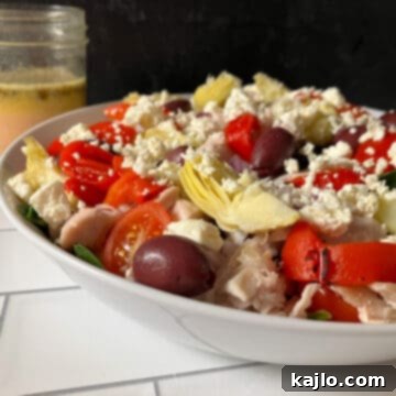 Keto Greek Salad with Chicken