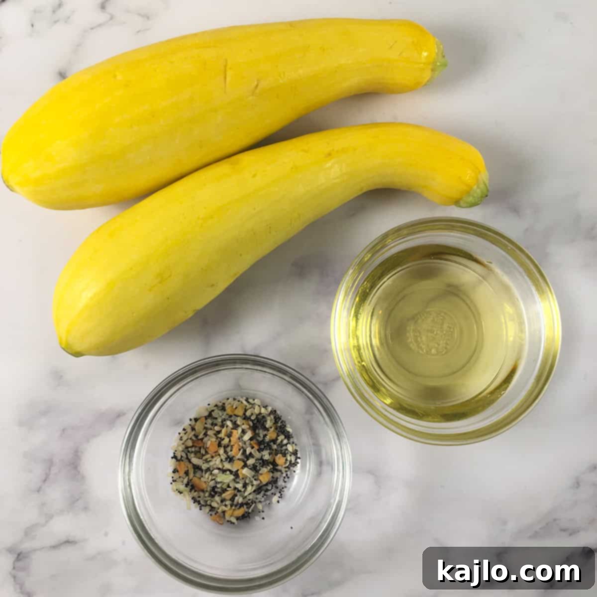 air fryer yellow squash ingredients