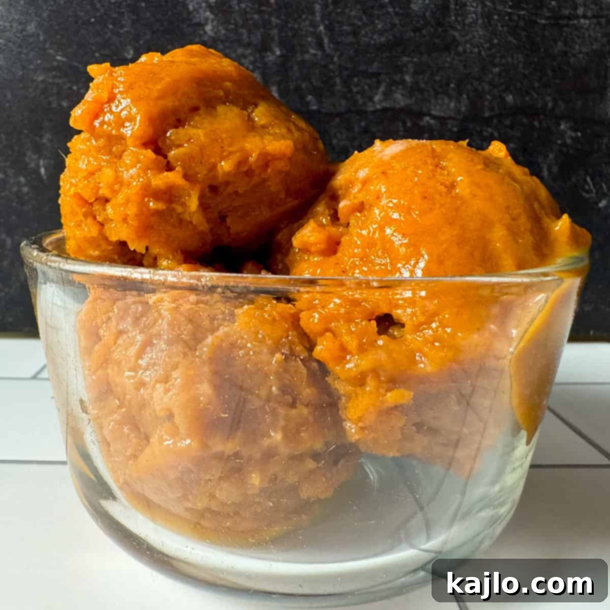 Pumpkin Spice Nice Cream 6 ice cream alternative close up