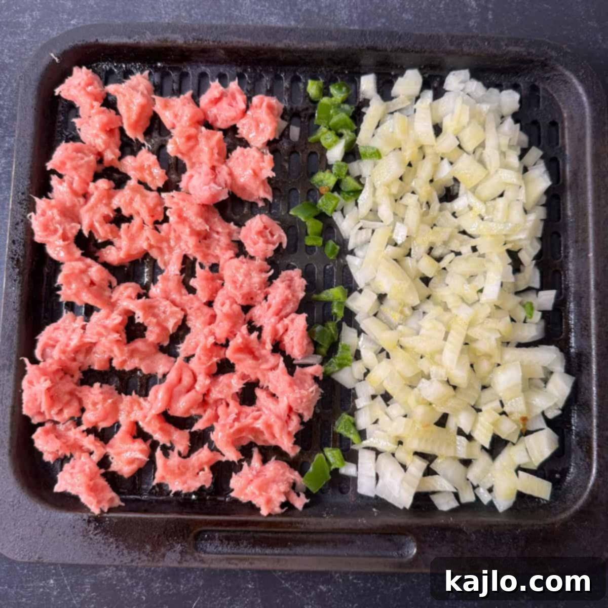 Air Fryer Bell Pepper Nacho Boats 4 filling for mini pepper nachos