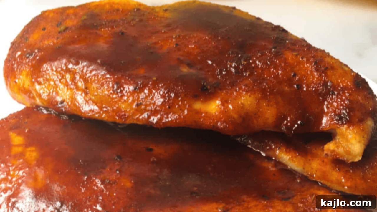 Air fryer BBQ chicken
