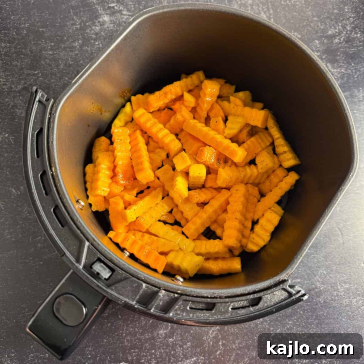 Crispy Air Fryer Trader Joe's Butternut Squash Zig Zags 6 butternut squash zig zags in air fryer
