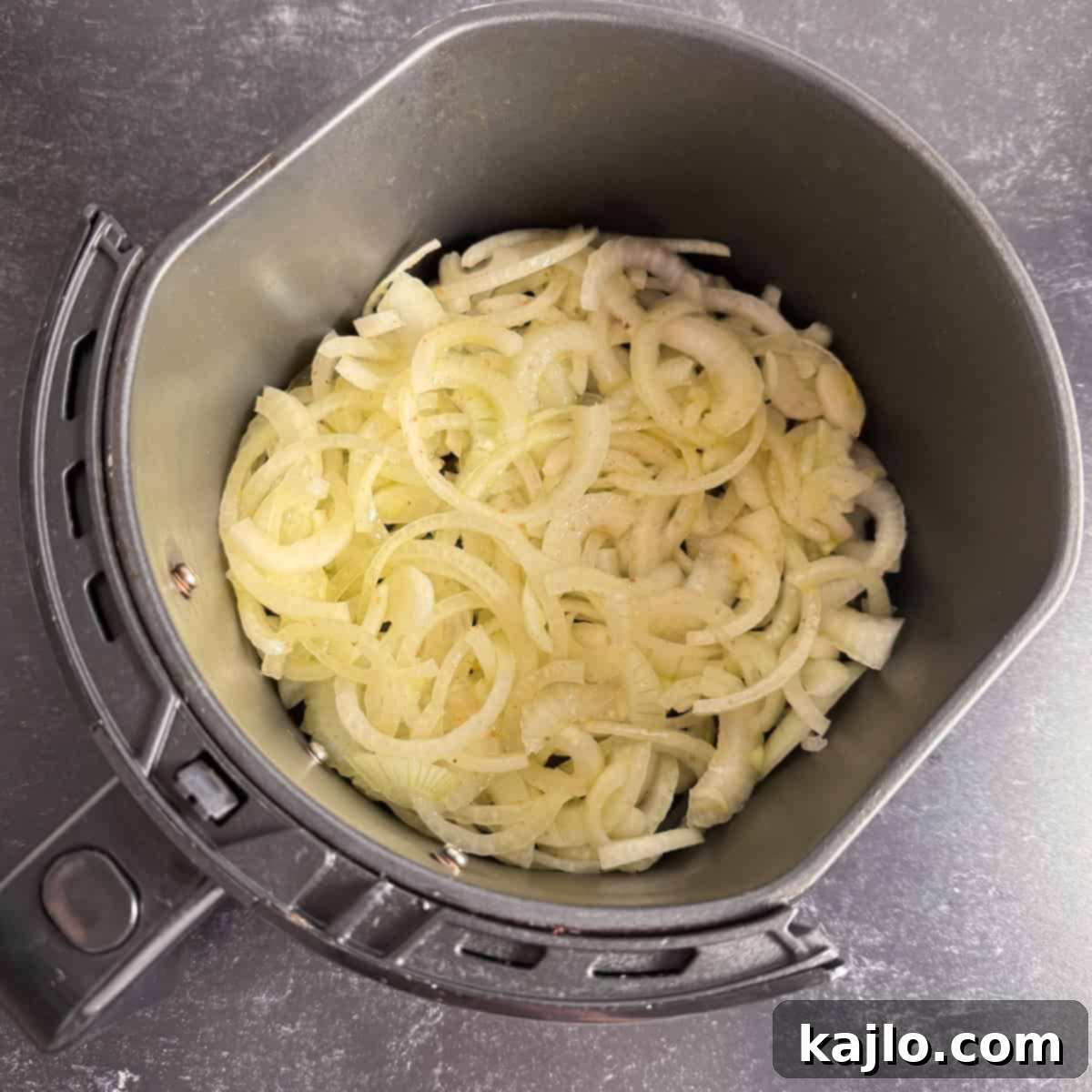 Air Fried Onions Sautéed Crispy Caramelized 4 onions in air fryer