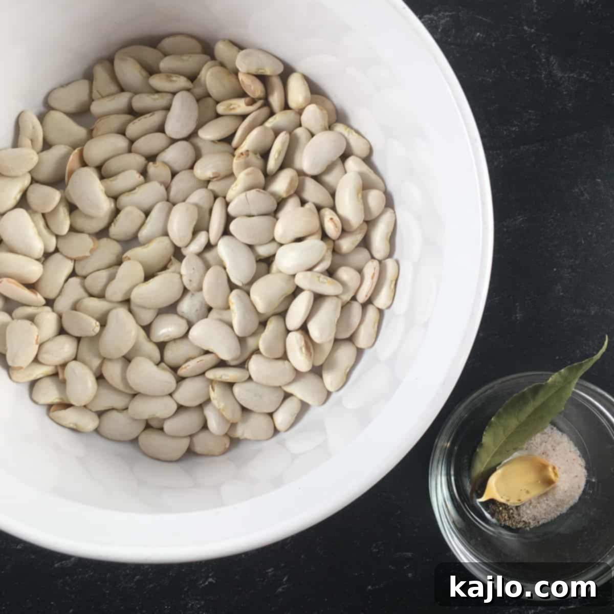 Easy Instant Pot Lima Beans 3 Ingredients for Instant Pot lima beans arranged on a counter