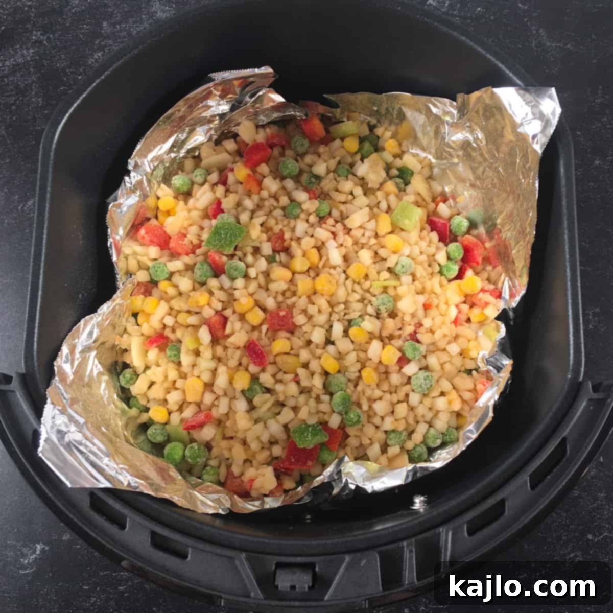 frozen cauliflower rice air fryer