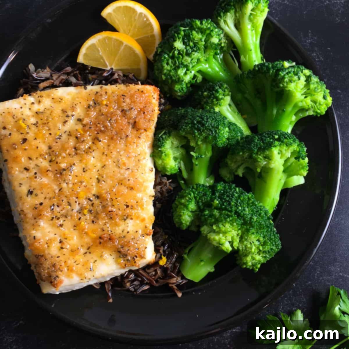 Crispy Panko Halibut in Your Air Fryer 8 halibut plate