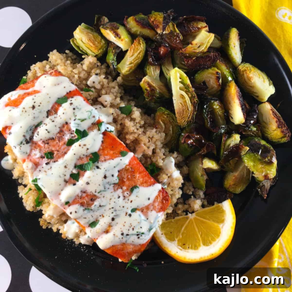 salmon with lemon cream sauce